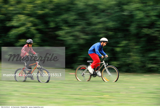 Boys Riding Bikes