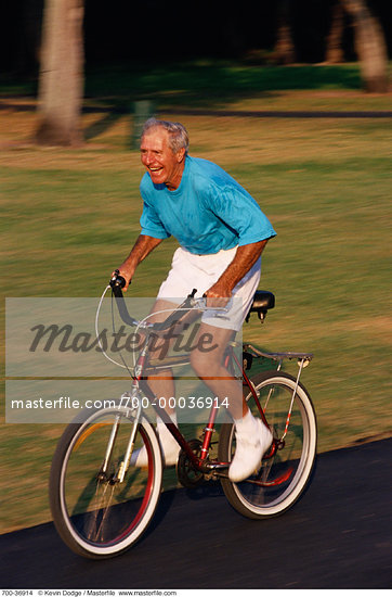 Old Man Biking