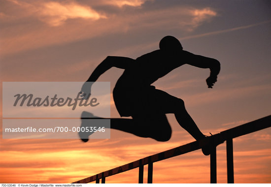 hurdles silhouette