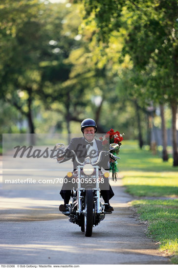 Man Riding Motorbike