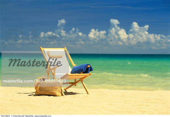 deckchair on beach