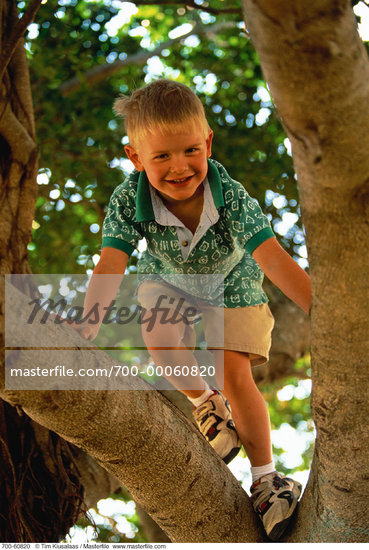 boy climbing