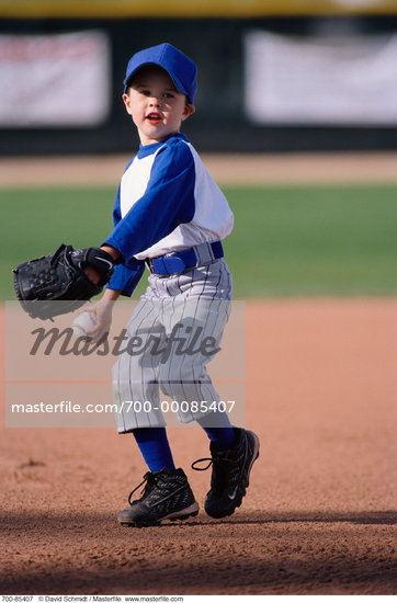 kid with baseball