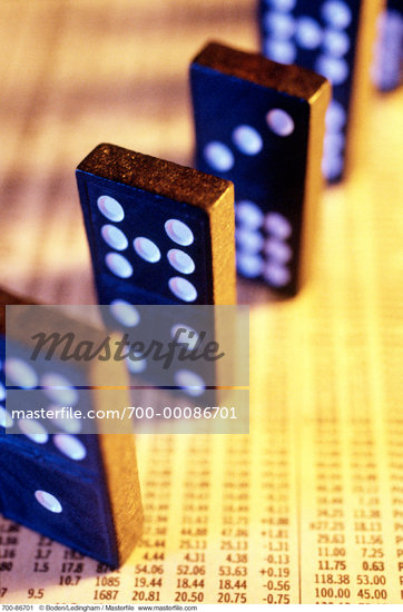 row of dominoes