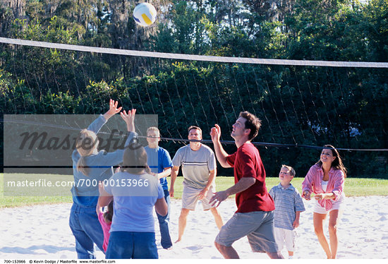 Boy Playing Volleyball