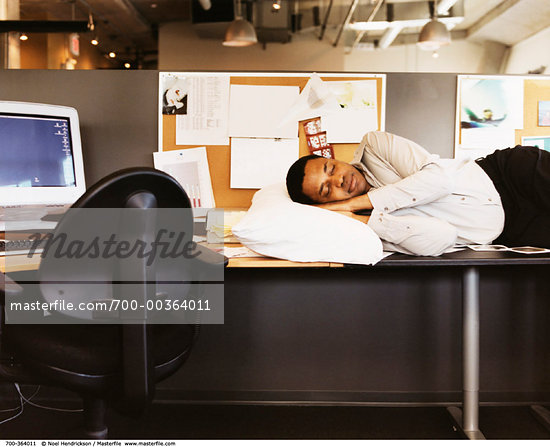 Sleepy Office Worker