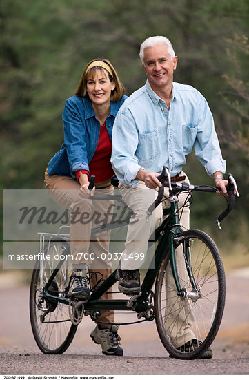 Couple On Tandem