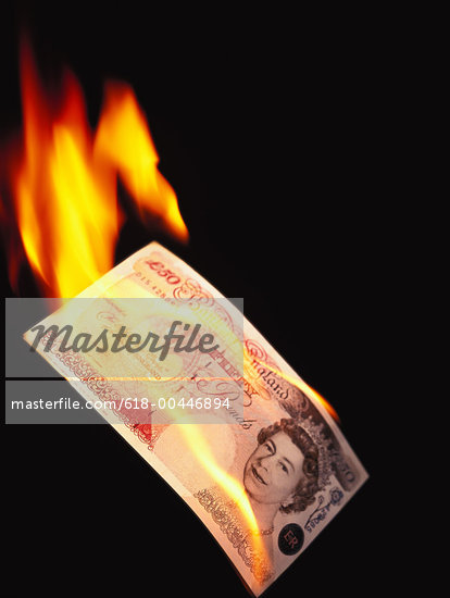 Burning British Money