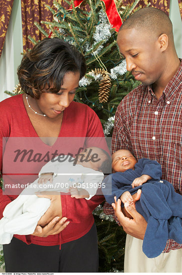 Black Newborn Twins