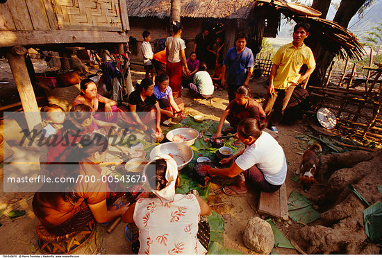 food Laos people native