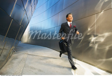 Businessman Rushing