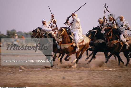 Men Riding Horses, Morocco