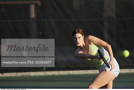 Person Playing Tennis