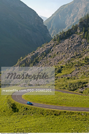 Car In Mountains