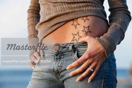 Female Stomach Tattoo Design Female Stomach Tattoo