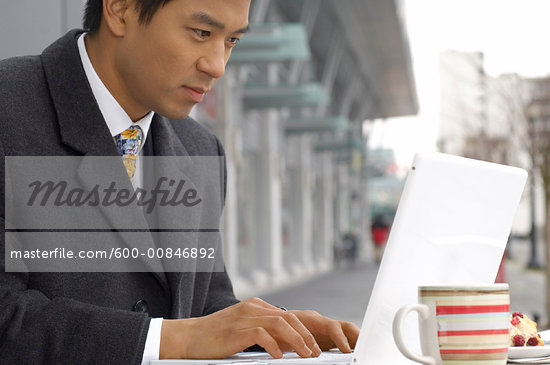 businessman laptop