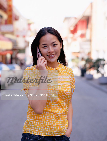Asian With Phone