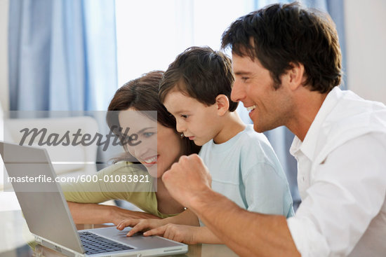 Family With Computer