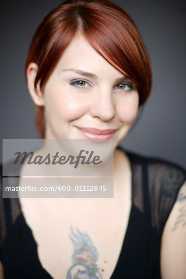 Portrait of Woman with Tattoo