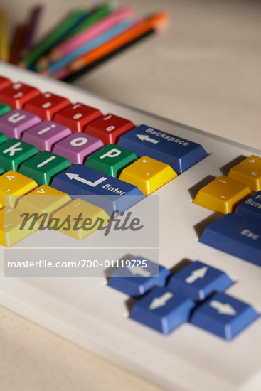 Colourful Computer Keyboard