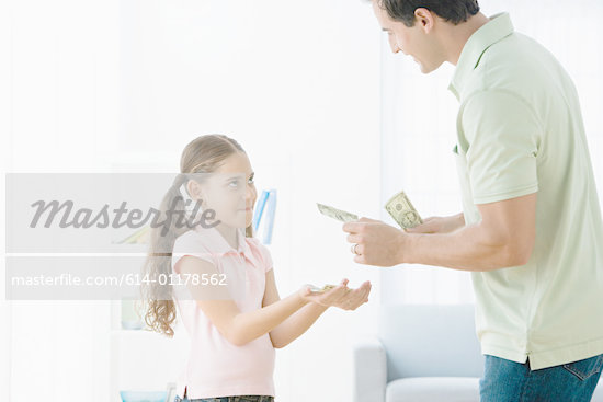 Dad Giving Money