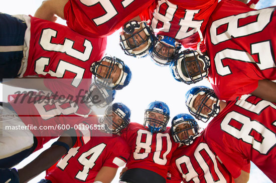 American Football Huddle