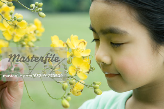 Child And Flower