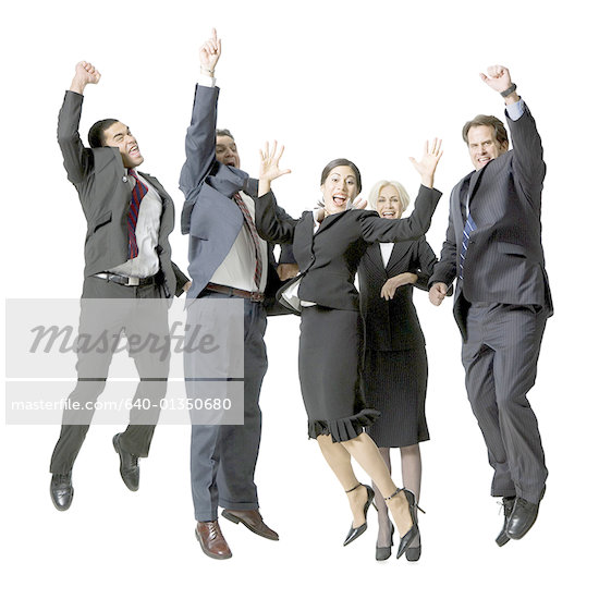 Excited Business People