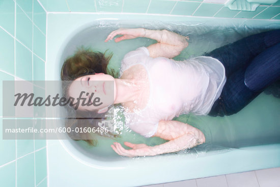 Lady In Bathtub