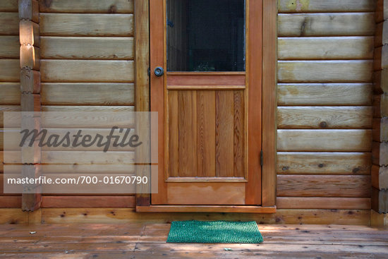 cabin front door