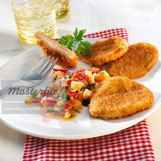 breaded chicken escalope