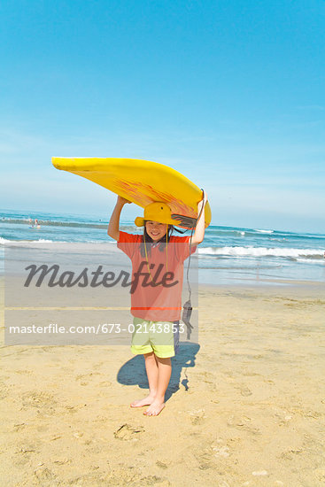 Girl Holding Surfboard