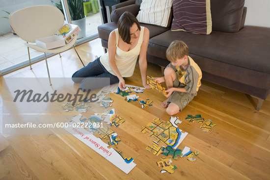 Child Doing Jigsaw