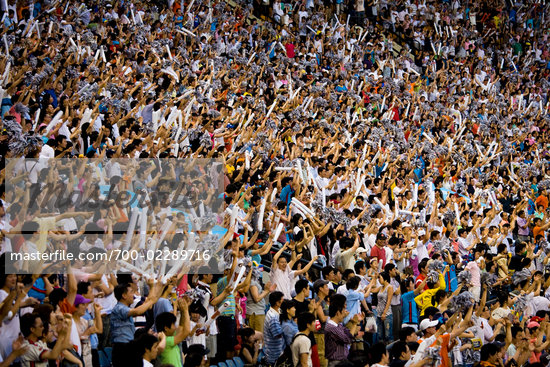 Stadium With Crowd