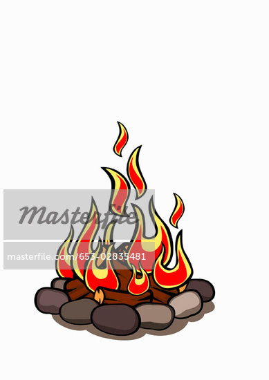 Campfire Illustration