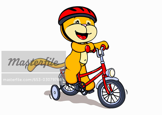 Red Cartoon Bike