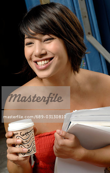 smiling coffee cup