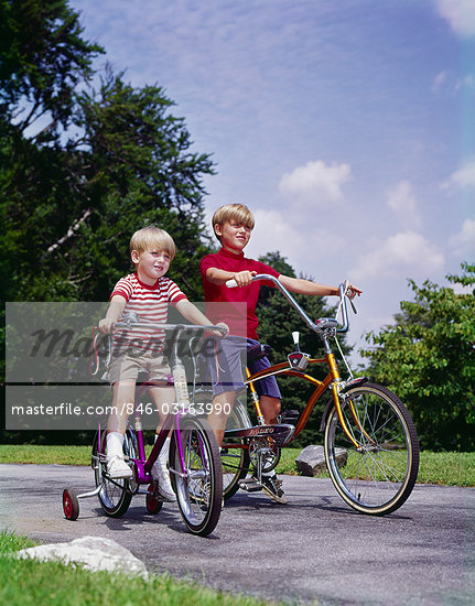 Boys Riding Bikes