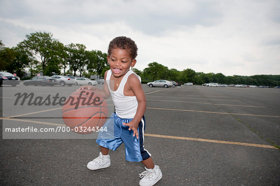 Baby Playing Basketball