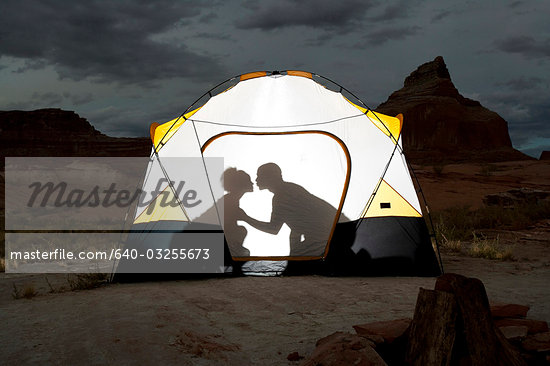 Couple Kissing Outline