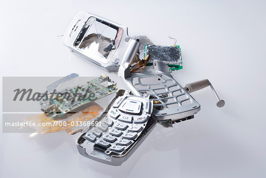 smashed phone