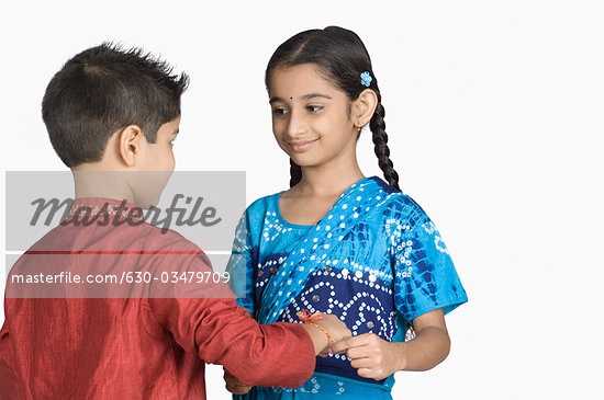 Girl Tying Hair