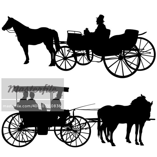 400 carriage Clip Art coach Coachman derocz Artist drag drag pulling 