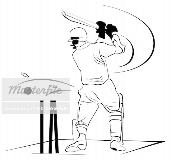 Cricket Illustration