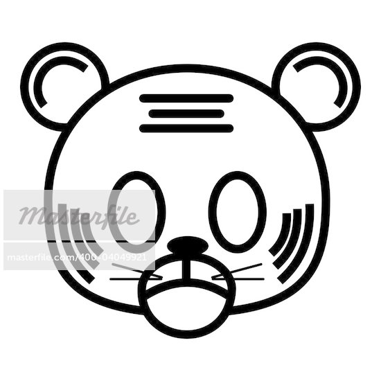 cats face outline