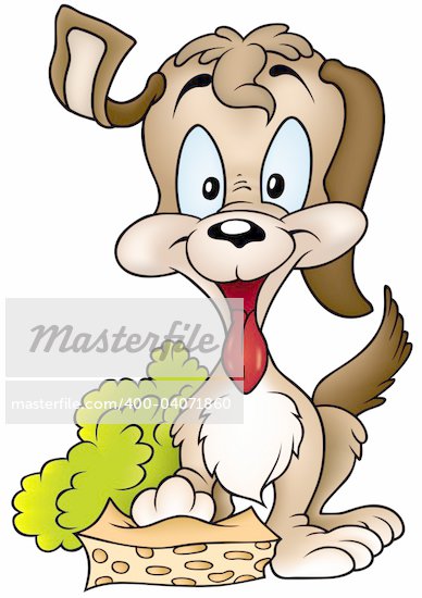 dog bathing cartoon
