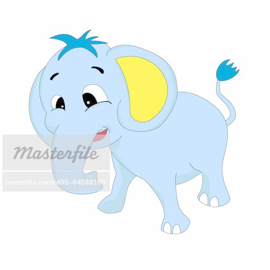 Cartoon Safari Elephant