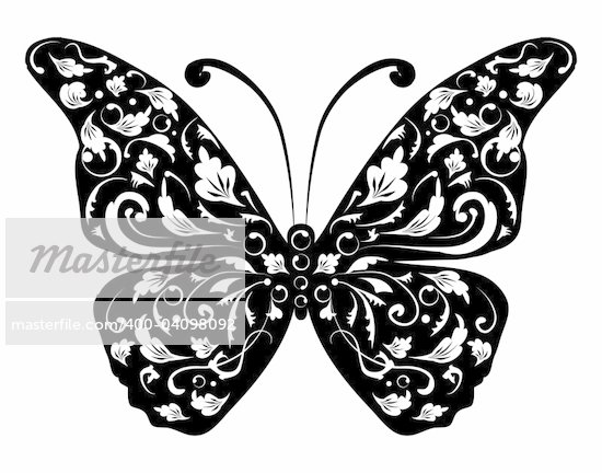 simple butterfly silhouette