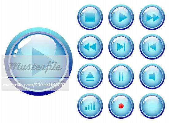 Audio Player Buttons