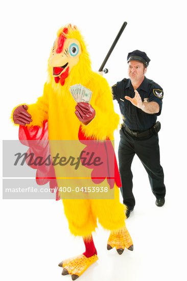 Man Chasing Chicken